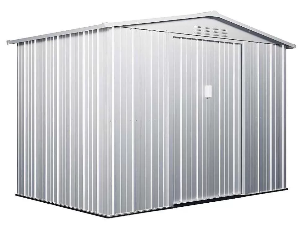 EXPERTLAND Abrigo De Jardim Em Aco Galvanizado Cinza De 4,91 M - Linus* Abrigos De Jardim