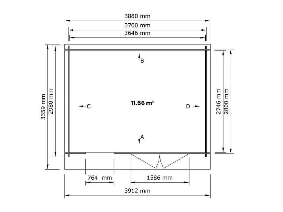 EXPERTLAND Abrigo De Jardim Madeira Tratada Em Autoclave Com Telhado Plano 13 M EsPéssura De 28 Mm - Coralio* Abrigos De Jardim