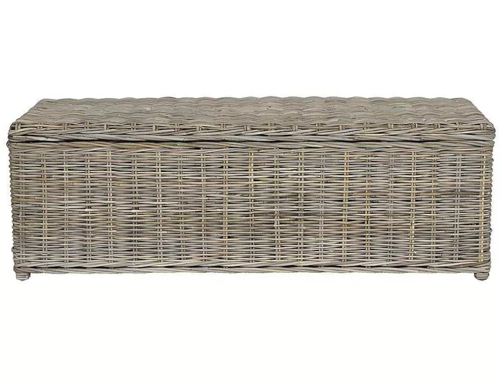 OZAIA Arca De Arrumação Em Kubu De C130 X L45 X A44 Cm Cor Cinza Natural - Gao* Acessórios De Arrumação