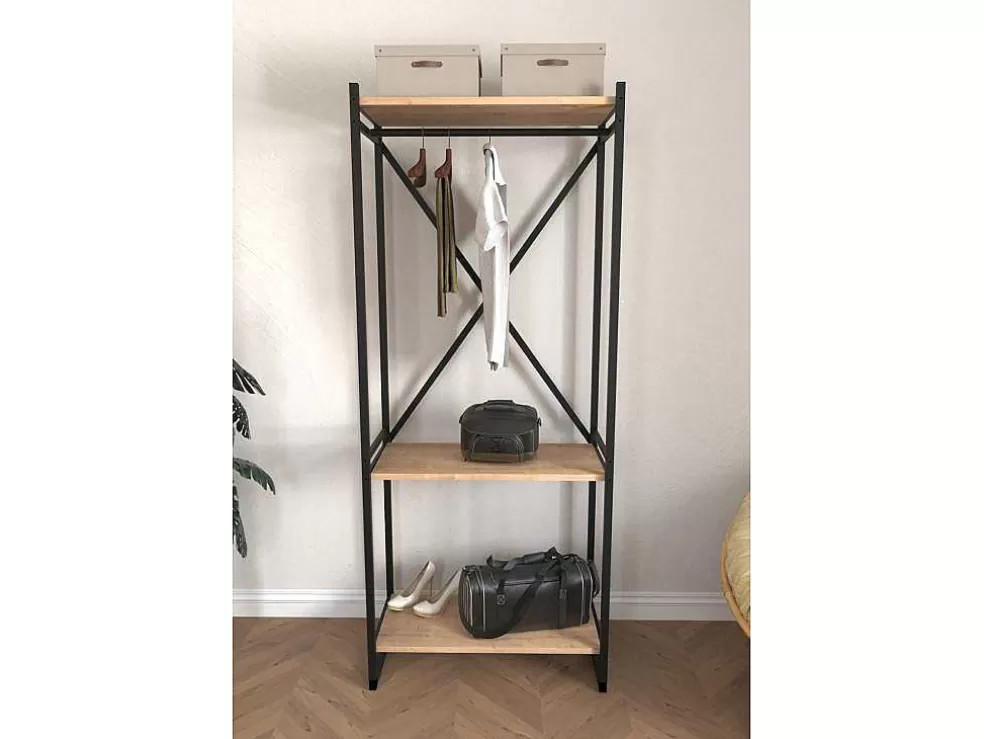 Venprodin Armário Da Roupa Do Metal Com Compartimentos 160X66X34 Safir Da Grande Capacidade* Armário E Roupeiro