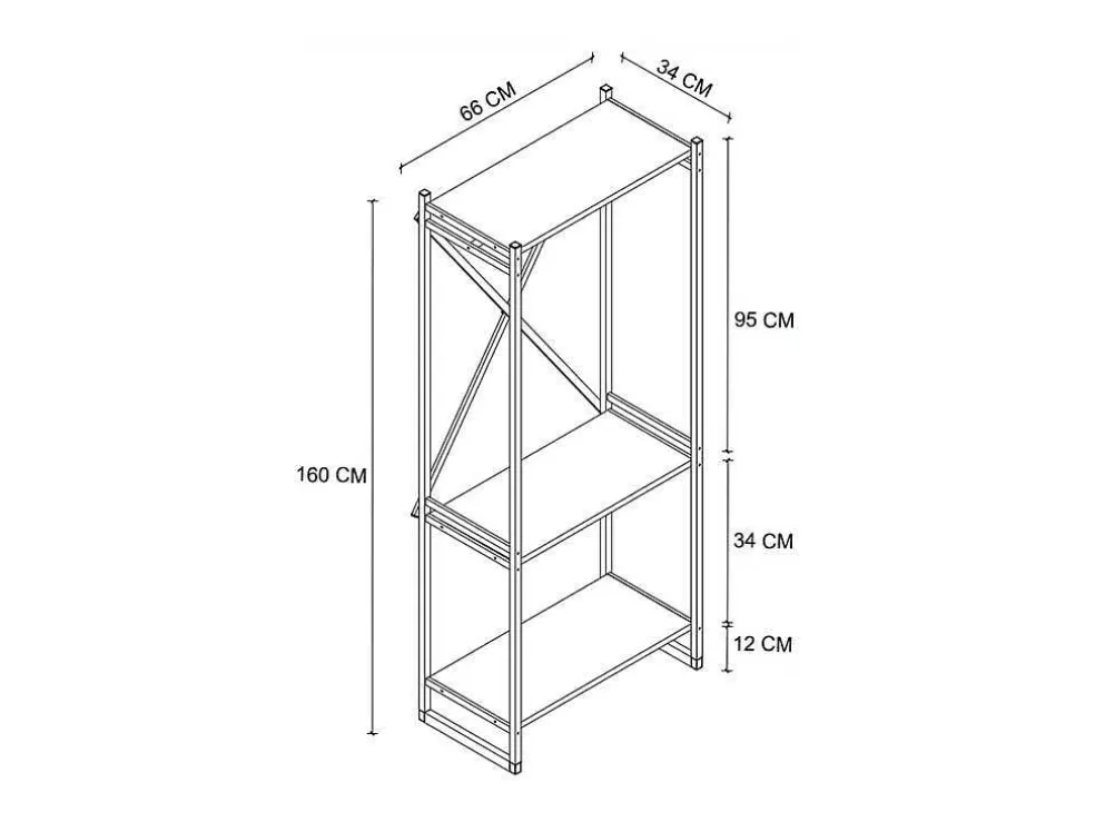Venprodin Armário Da Roupa Do Metal Com Compartimentos 160X66X34 Safir Da Grande Capacidade* Armário E Roupeiro