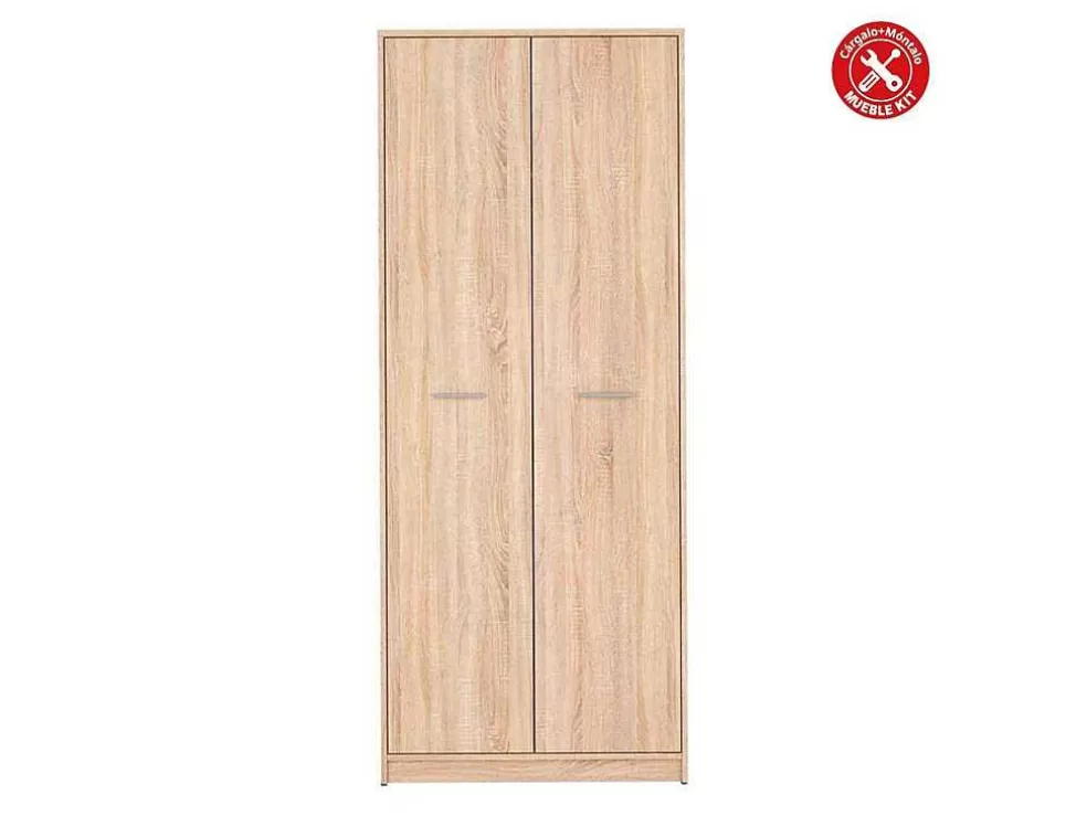 Venprodin Armário De 2 Portas 80X54 Cm Carvalho* Armário E Roupeiro