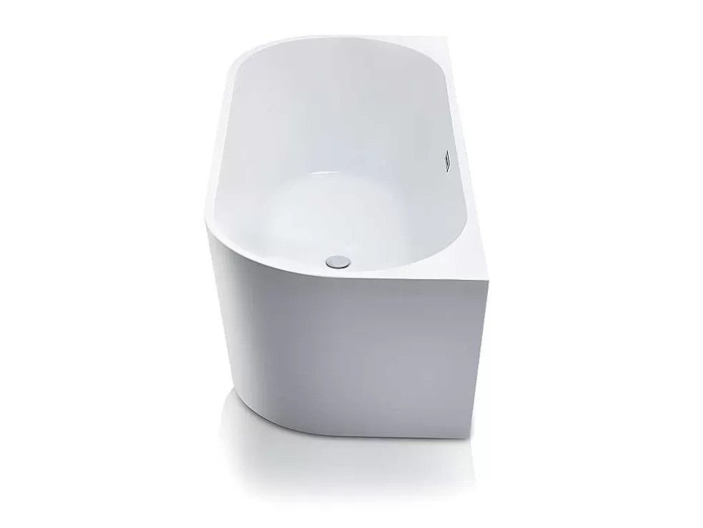 Shower & Design Banheira Clássica De 245 L Dimensoes 170X75X58 Cm Cor Branca - Divina* Banheira De Pousar E Encostar