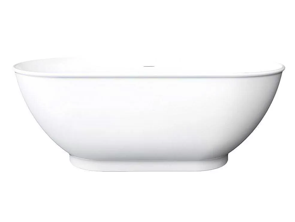 Shower & Design Banheira Clássica Oval 210 L, 150 X 74 X 57 Cm Braco Acrilico - Mobula* Banheira De Pousar