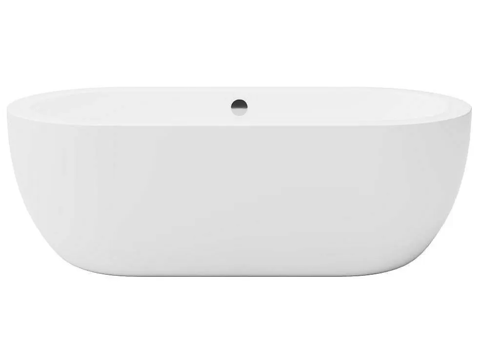 Shower & Design Banheira Clássica Oval 200 L, 170 X 80 X 58 Cm Cor Branca Em Acrilico - Neptuna* Banheira De Pousar