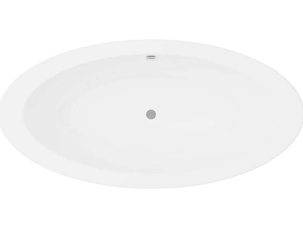 Shower & Design Banheira Clássica Oval De 251 L 185 X 90 X 50 Cm Preta Em Acrilico - Marmati* Banheira De Pousar