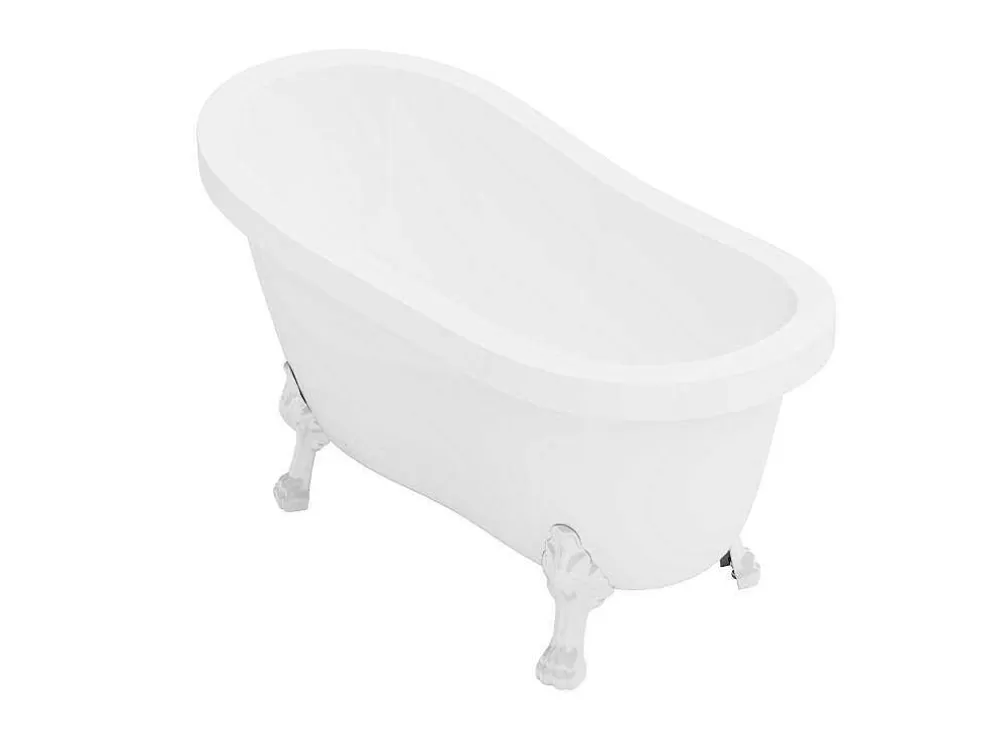 Shower & Design Banheira Clássica Oval Estilo Retro De 171 L Dimensoes 145 X 74 X 77 Cm Com Pés Pata De Leao Brancos - Nisos* Banheira Com Pés
