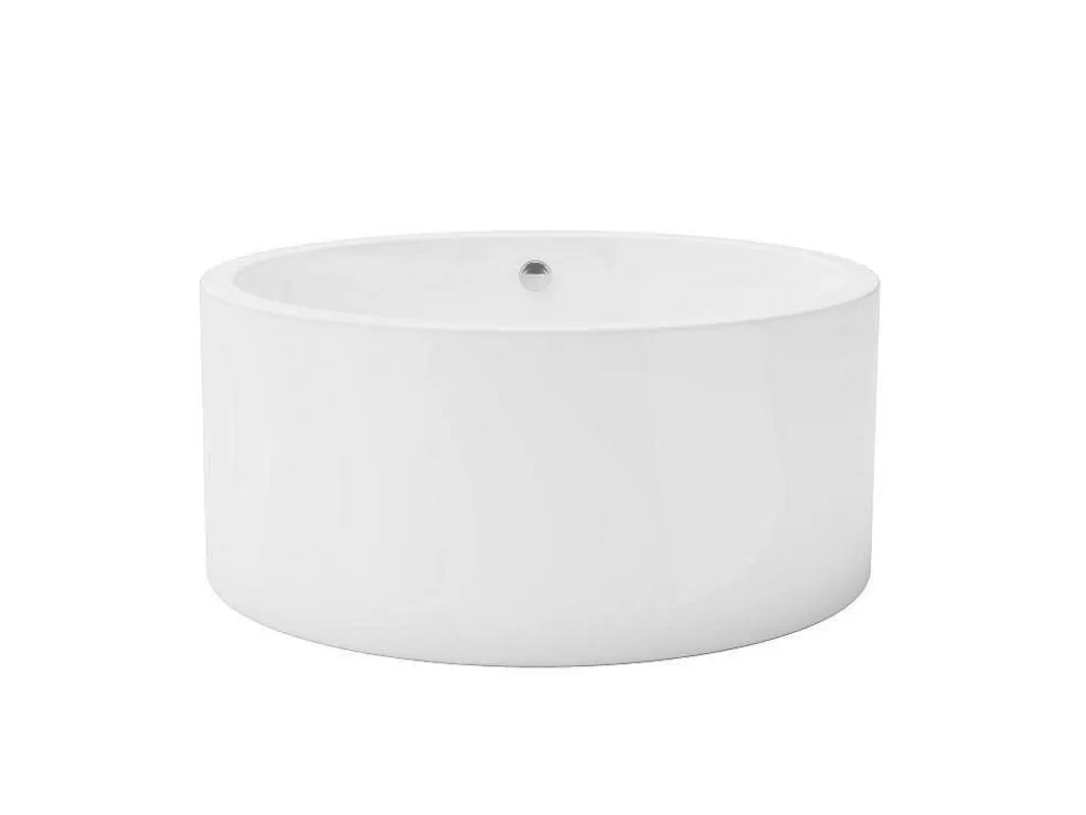 Shower & Design Banheira Clássica Redonda 165 L 130 X 130 X 58 Cm Branco Acrilico - Laguno* Banheira De Pousar