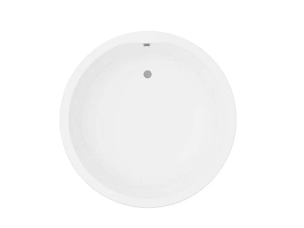 Shower & Design Banheira Clássica Redonda 165 L 130 X 130 X 58 Cm Branco Acrilico - Laguno* Banheira De Pousar