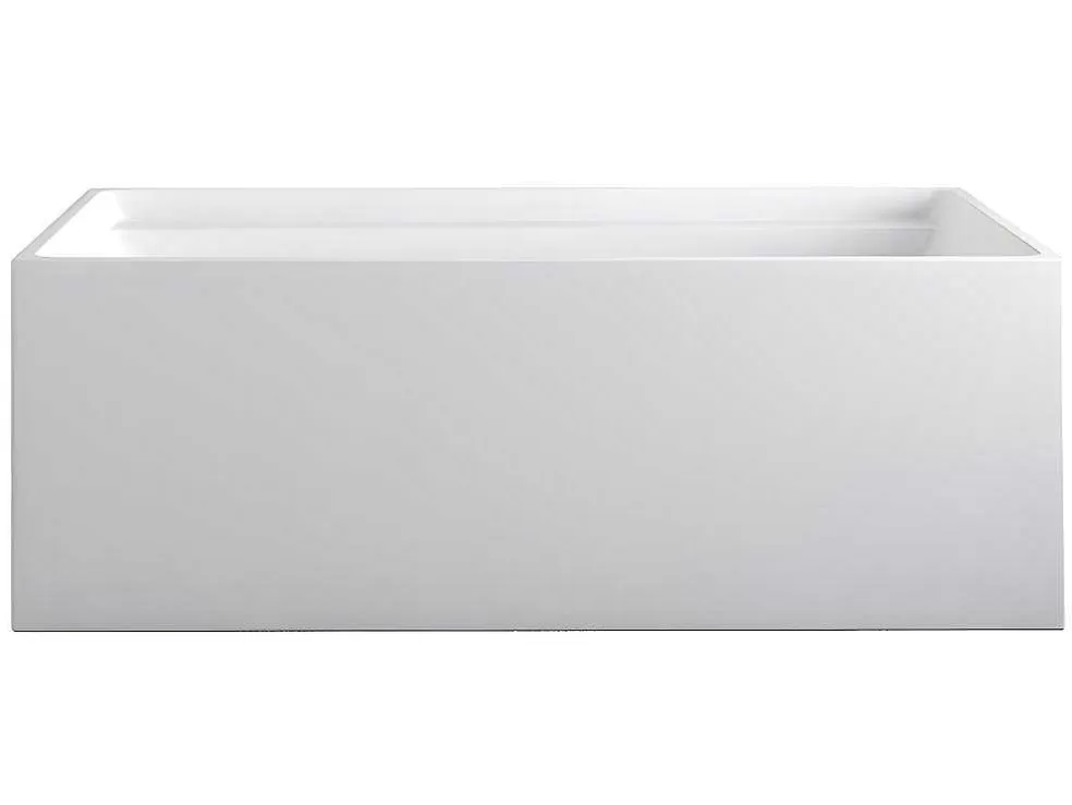 Shower & Design Banheira Clássica Retangular De 280 L Dimensoes 170 X 75 X 60 Cm Cor Branco Em Acrilico - Aspius* Banheira De Pousar