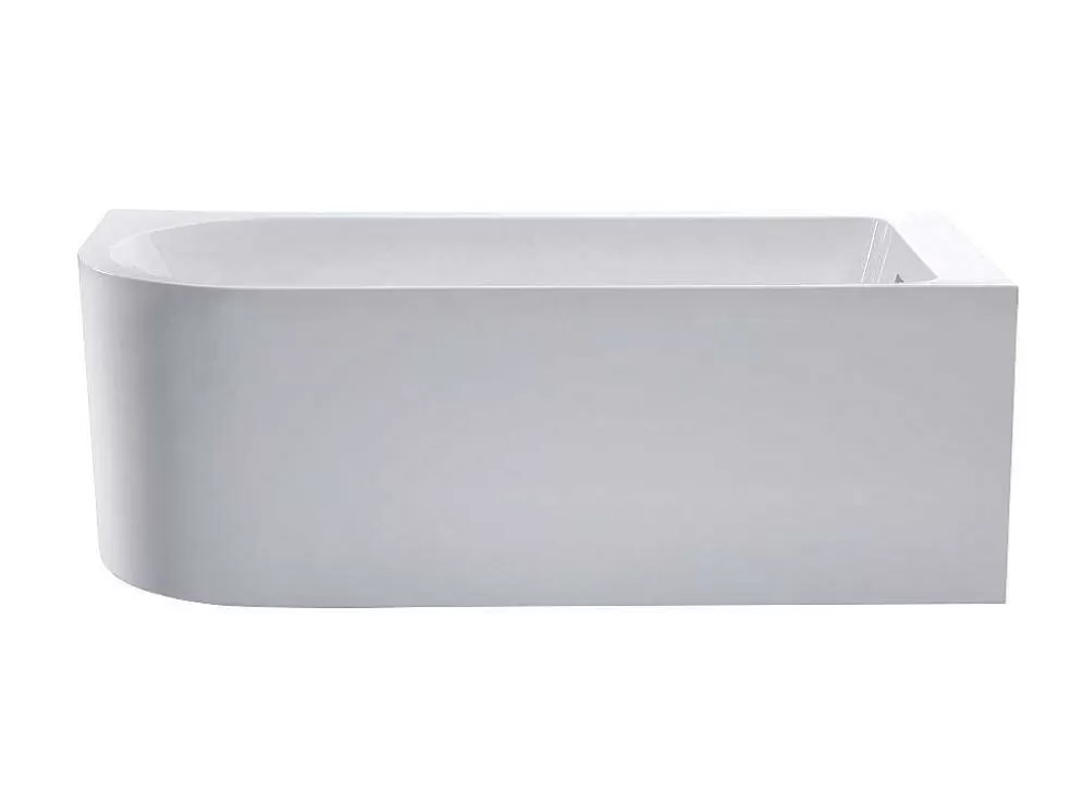 Shower & Design Banheira De Canto 201 L, 150 X 75 X 58 Cm Branca, Canto Direito - Anika* Promoções Casa De Banho & Bem-Estar