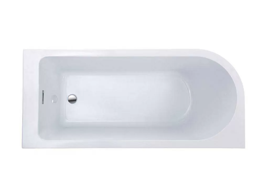 Shower & Design Banheira De Canto 201 L, 150 X 75 X 58 Cm Branca, Canto Direito - Anika* Promoções Casa De Banho & Bem-Estar