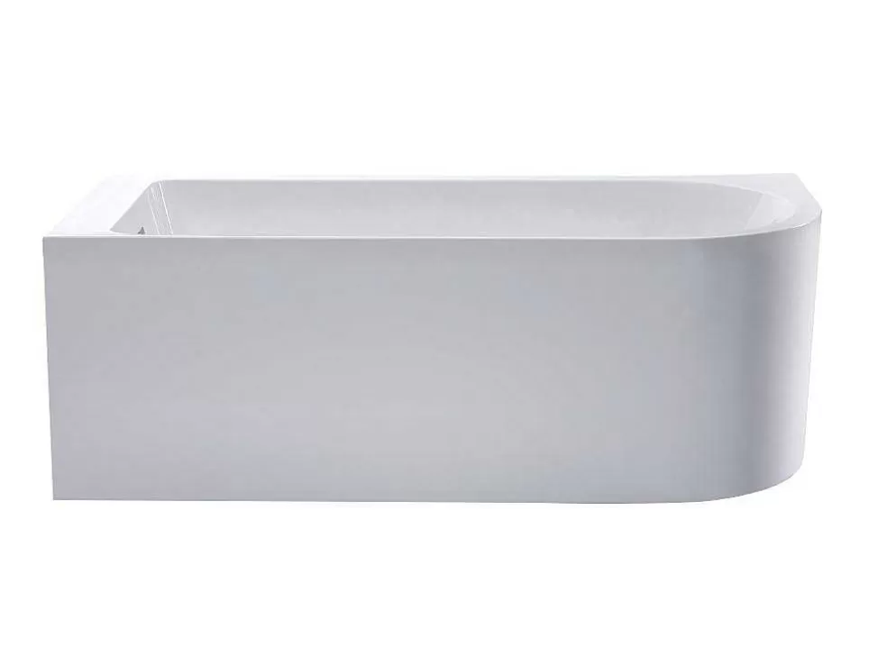 Shower & Design Banheira De Canto 201 L, 150 X 75 X 58 Cm Branca, Canto Esquerdo - Anika* Banheira De Canto