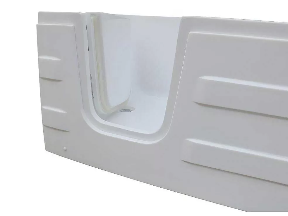 Shower & Design Banheira De Canto Com Porta 170 X 76 X 61 Cm E 235 L - Canto Esquerdo - Servee* Banheira De Canto
