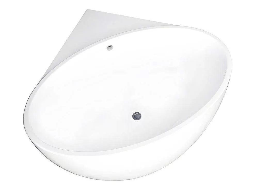 Shower & Design Banheira De Canto De 197 L, Dimensoes 127 X 127 X 58 Cm Cor Branco Em Acrilico - Gourami* Banheira De Canto