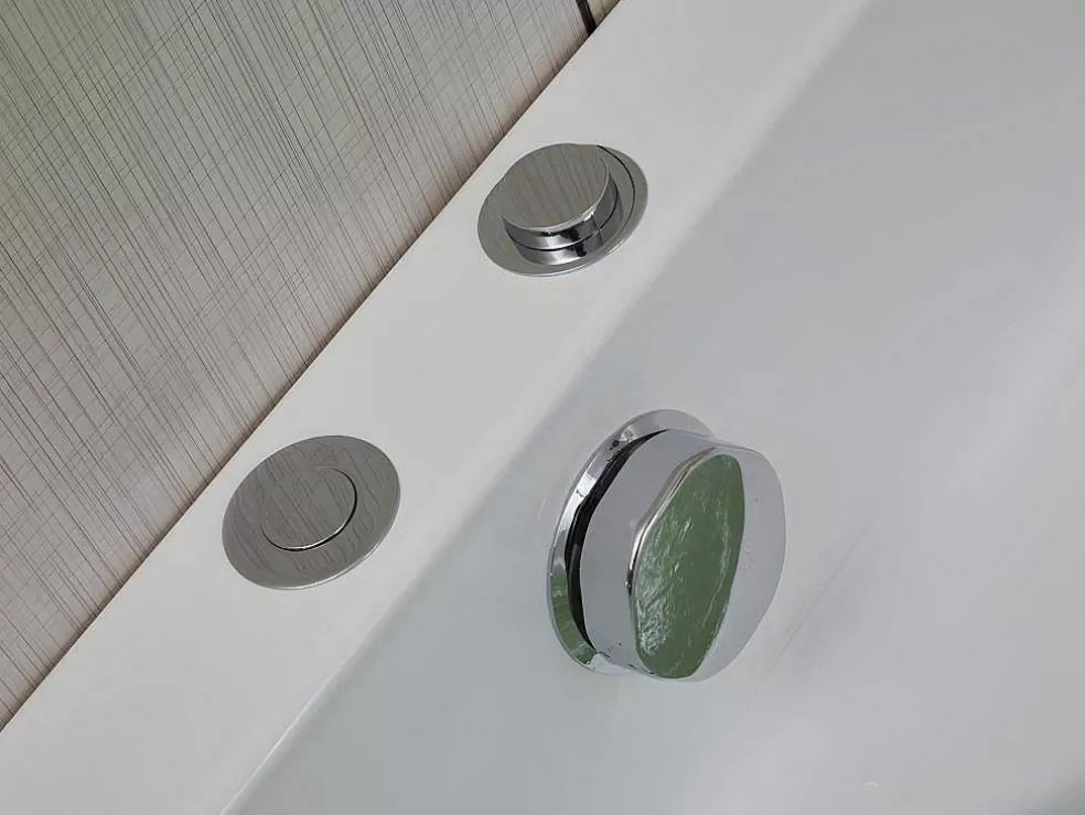 Shower & Design Banheira De Canto De Hidromassagem Com Sistema De Cascata Aglena - 2 Lugares - 350 L - 150*150*60 Cm* Banheira De Hidromassagem