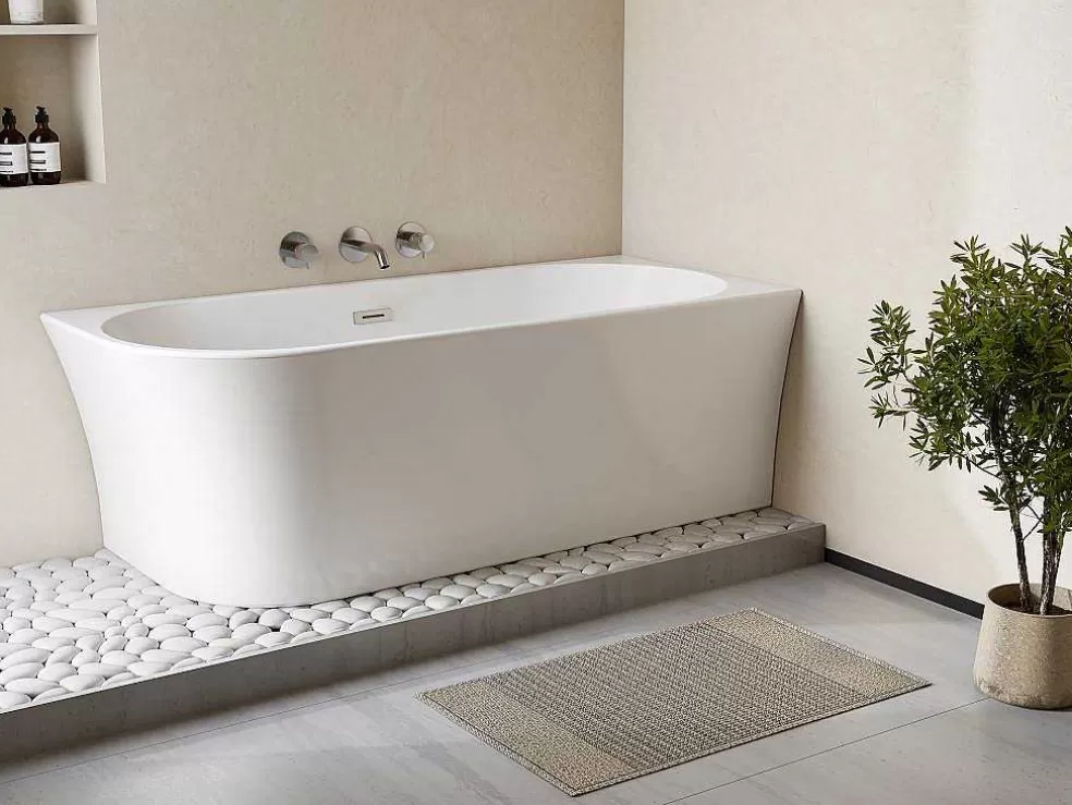 Shower & Design Banheira De Canto Direito De C 201 - 150 X 75 X 59 Cm Cor Branco Em Acrilico - Ponticola* Promoções Casa De Banho & Bem-Estar