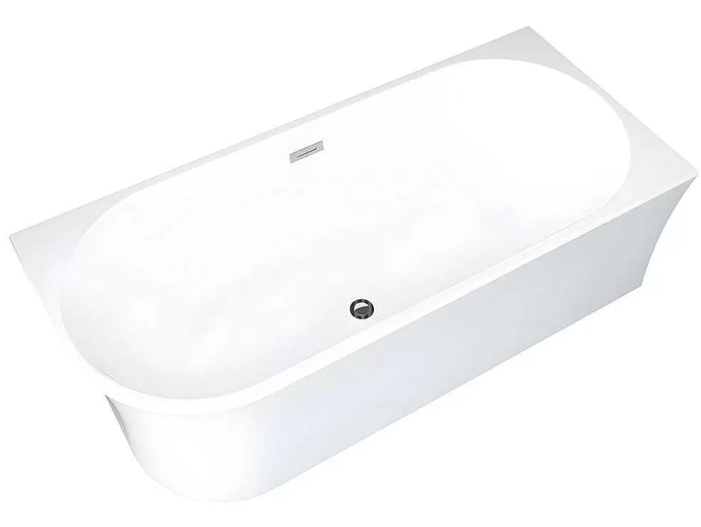 Shower & Design Banheira De Canto Direito De C 201 - 150 X 75 X 59 Cm Cor Branco Em Acrilico - Ponticola* Promoções Casa De Banho & Bem-Estar