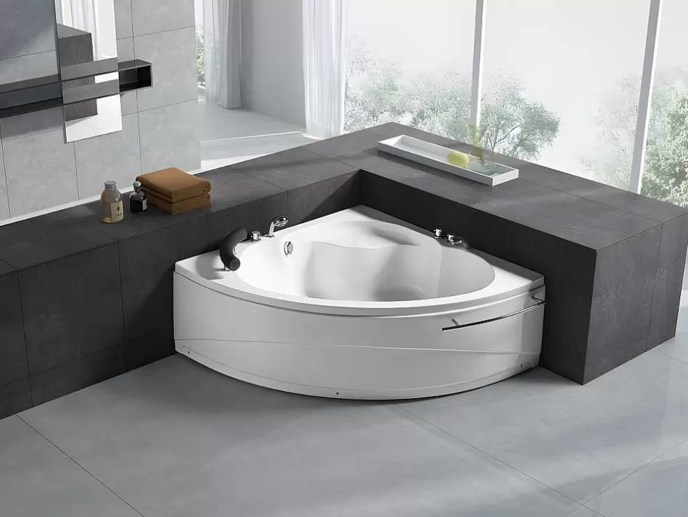Shower & Design Banheira De Canto Navona - 1 Péssoa - 263 L - C135 X L135 X A54 Cm* Banheira De Canto