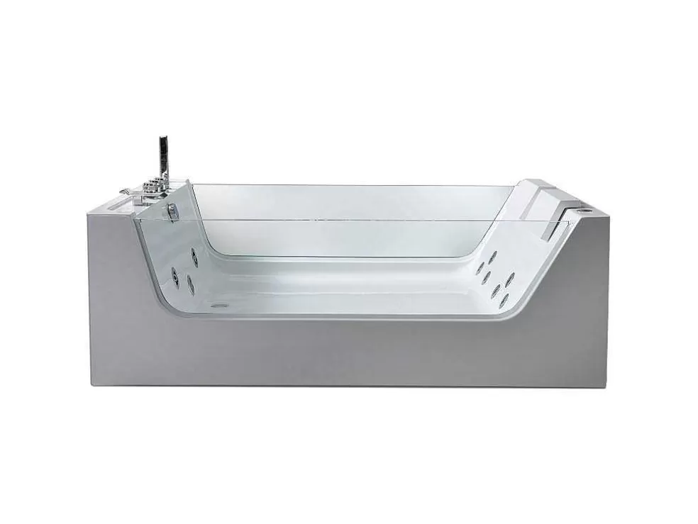ELITESHOPPING Banheira De Hidromassagem 170 X 120 Cm 8 Jatos Com Vidro Panorâmico - Gemma* Banheira De Hidromassagem