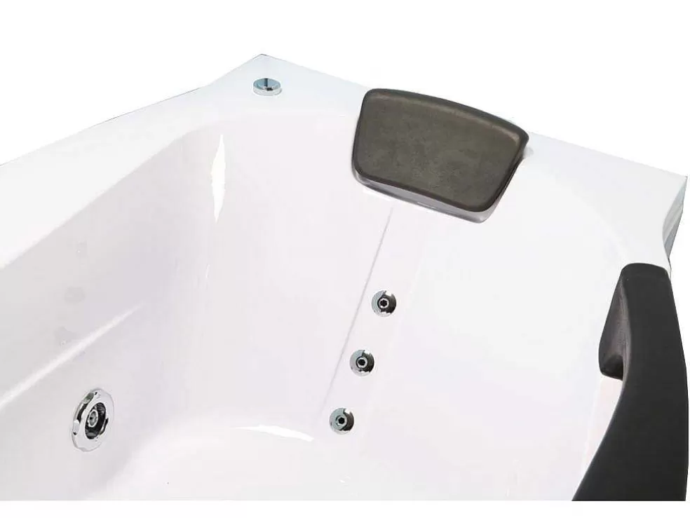 ELITESHOPPING Banheira De Hidromassagem 180 X 96 Cm Com Vidro Frontal 9 Jactos - Jasmine* Banheira De Hidromassagem