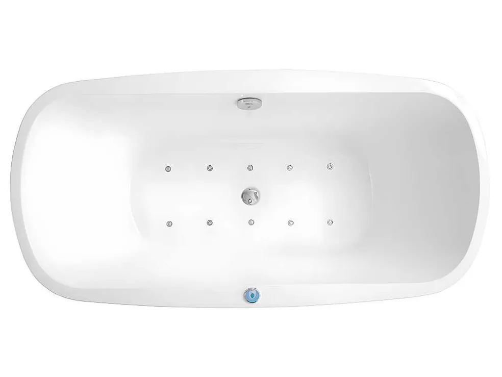 Shower & Design Banheira De Hidromassagem Com Leds Sirgao - 1 Péssoa - 155L - 75X150 Cm - Branca* Banheira De Hidromassagem