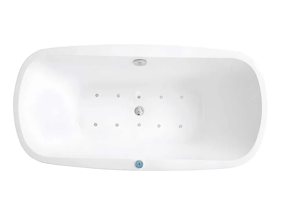Shower & Design Banheira De Hidromassagem Com Leds Sirgao - 1 Péssoa - 155L - 75X150 Cm - Preta* Banheira De Pousar