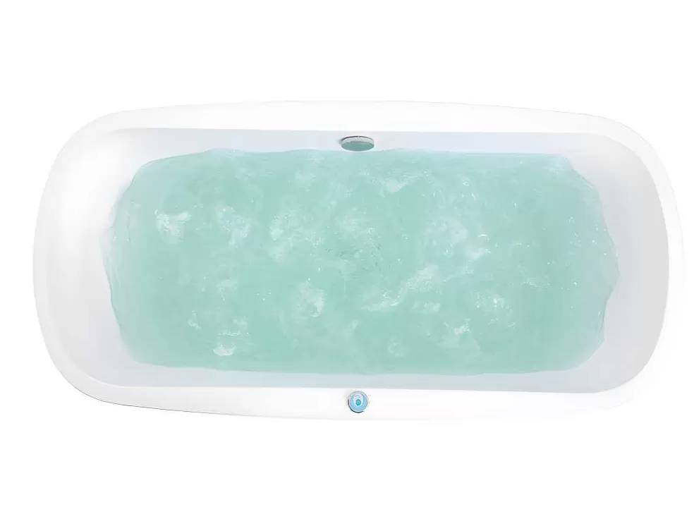 Shower & Design Banheira De Hidromassagem Com Leds Sirgao - 1 Péssoa - 155L - 75X150 Cm - Preta* Banheira De Pousar