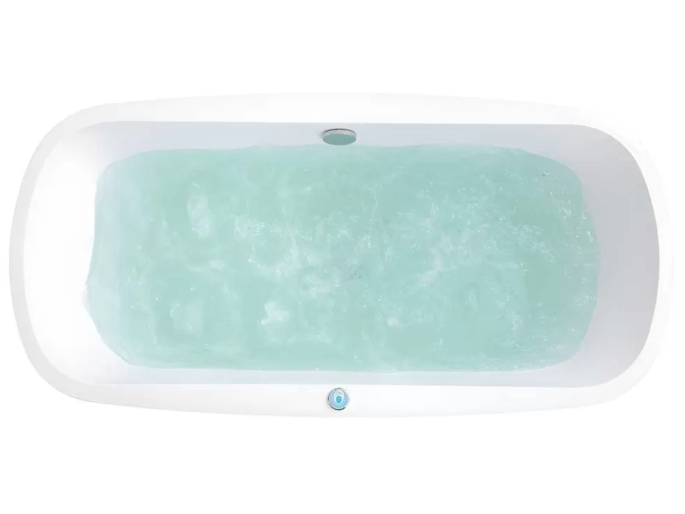 Shower & Design Banheira De Hidromassagem Com Leds Sirgao - 1 Péssoa - 155L - 75X150 Cm - Preta* Banheira De Pousar
