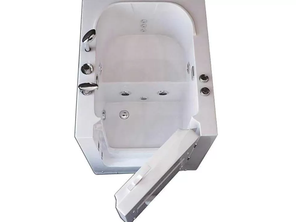 ELITESHOPPING Banheira De Hidromassagem Com Porta 93 X 83 X H100 Cm - Lavander* Banheira De Canto