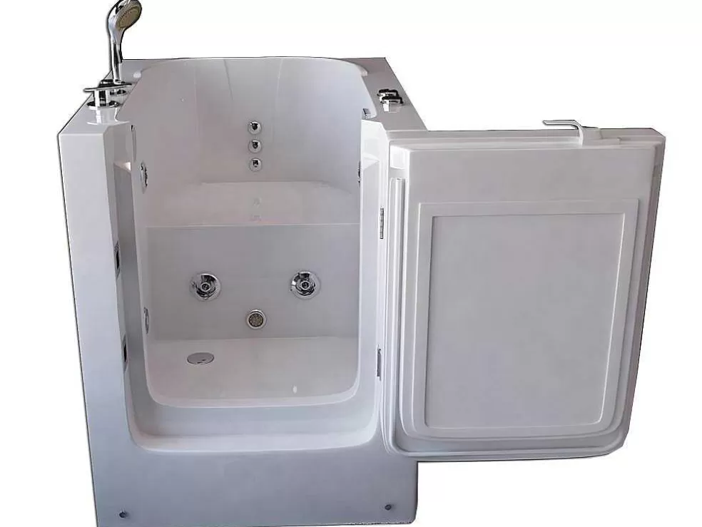 ELITESHOPPING Banheira De Hidromassagem Com Porta 93 X 83 X H100 Cm - Lavander* Banheira De Canto