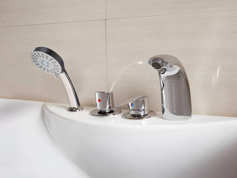 Shower & Design Banheira De Hidromassagem Gavino - 1 Lugar - C140 - 75*150*A59 Cm - Canto Esquerdo* Banheira De Hidromassagem