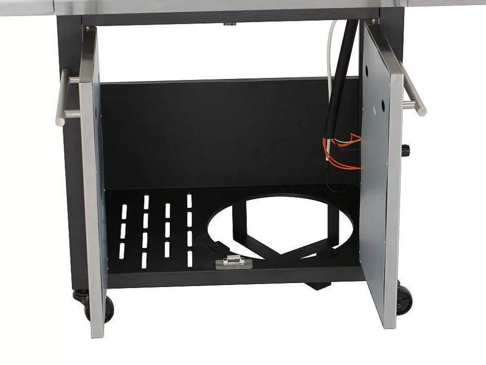Vente-unique Barbecue A Gas Com 4 Bicos, 1 Fogao Lateral E 1 Assador 148X56X121 Cm - Roasty* Barbecue, Braseiro De Jardim, Plancha