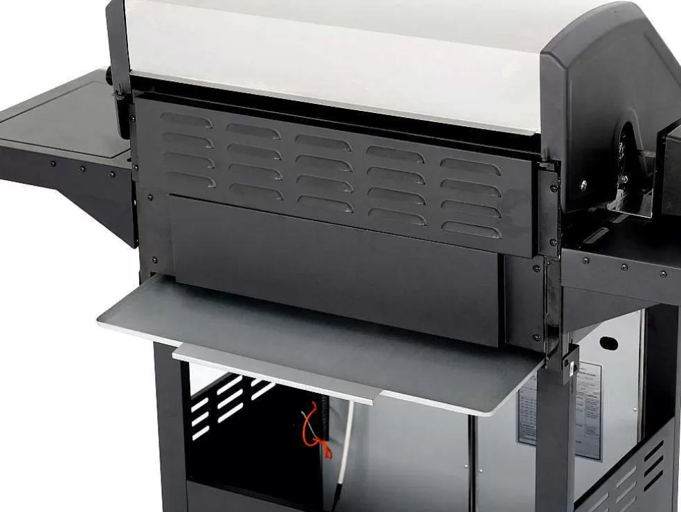 Vente-unique Barbecue A Gas Com 4 Bicos, 1 Fogao Lateral E 1 Assador 148X56X121 Cm - Roasty* Barbecue, Braseiro De Jardim, Plancha