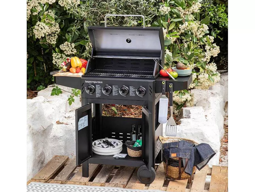 Happy Garden Barbecue A Gas Izalco - 4 Queimadores 10Kw* Barbecue, Braseiro De Jardim, Plancha