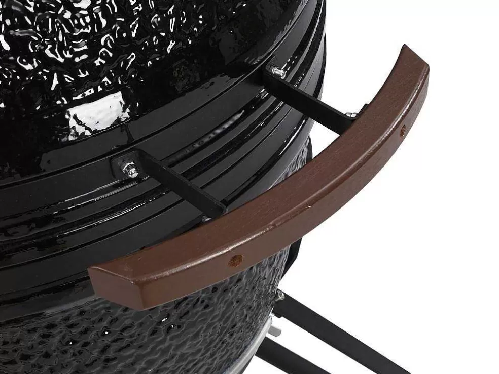 Vente-unique Barbecue Kamado A Carvao Em Ceramica E Bambu 67 X 85 X 120 Cm - Ayumi* Barbecue, Braseiro De Jardim, Plancha