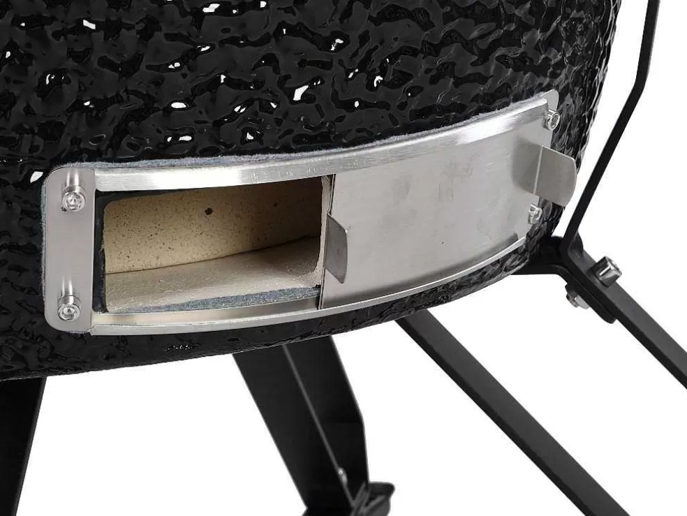 Vente-unique Barbecue Kamado A Carvao Em Ceramica E Bambu 67 X 85 X 120 Cm - Ayumi* Barbecue, Braseiro De Jardim, Plancha