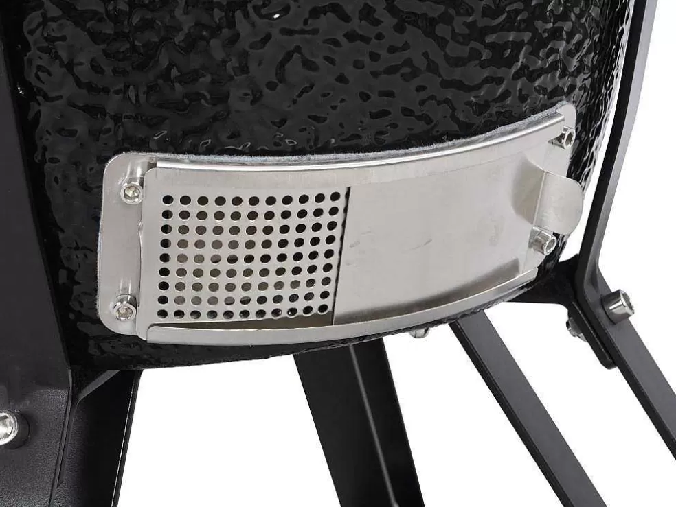 Vente-unique Barbecue Kamado A Carvao Em Ceramica E Bambu 45 X 63 X 105 Cm - Izaki* Barbecue, Braseiro De Jardim, Plancha