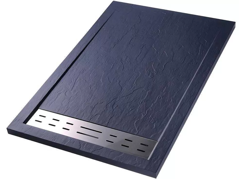 Shower & Design Base De Chuveiro Com Sifao Incluido 1600X800X40 Mm Antracite - Lyros* Base De Duche