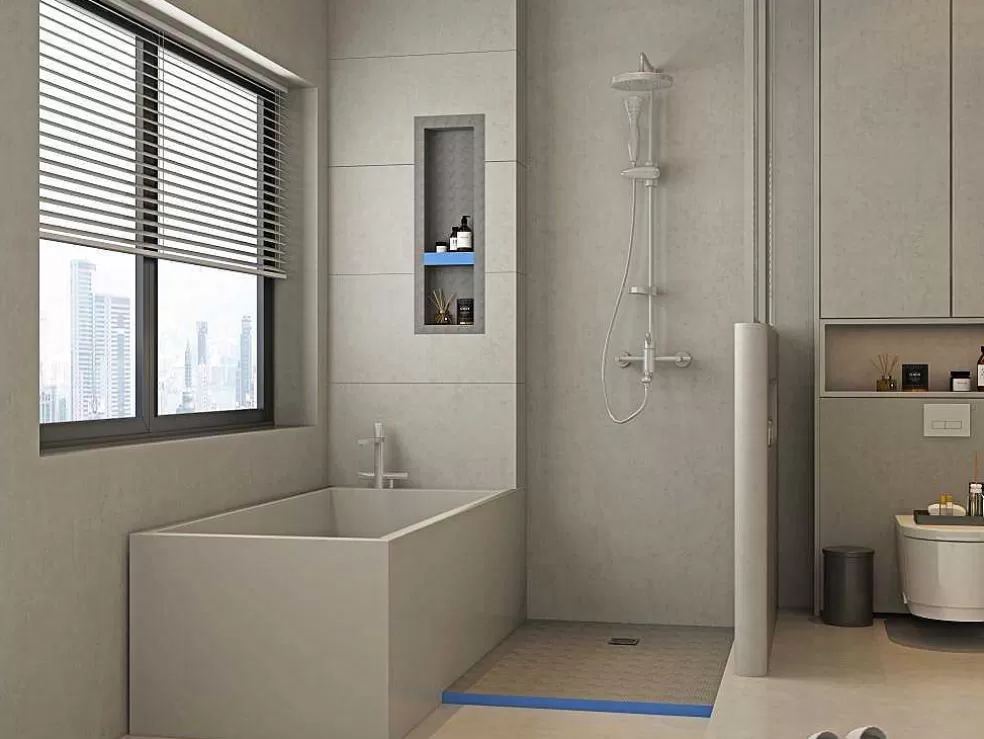 Shower & Design Base De Duche Para Ladrilhar Delos Com Sifao Incluido - 1400X900X40Mm -Recortavel* Base De Duche