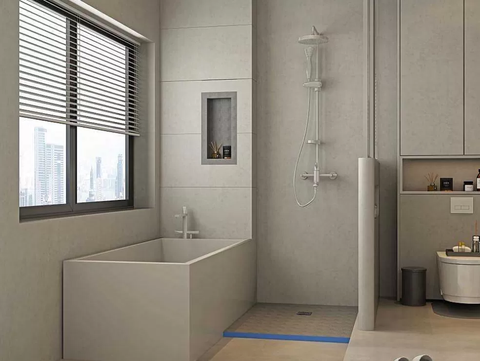 Shower & Design Base De Duche Para Ladrilhar Delos Com Sifao Incluido - 1200X900X40Mm -Recortavel* Base De Duche