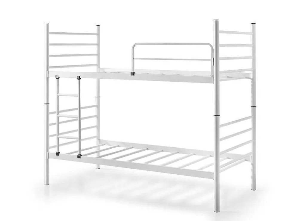 Venprodin Beliche Com Estrutura Metalica Branca Facil De Montar* Cama De Criança