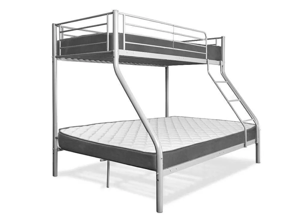 Saldosystocks Beliche Duplo Metalico E Individual Para 3 Péssoas Na Cor Cinza* Cama De Adulto