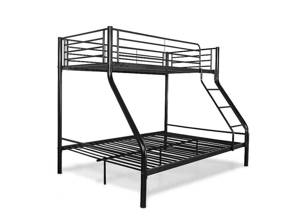 Saldosystocks Beliche Duplo Metalico Para 3 Péssoas, 200X145X96Cm Cor Preta* Beliche