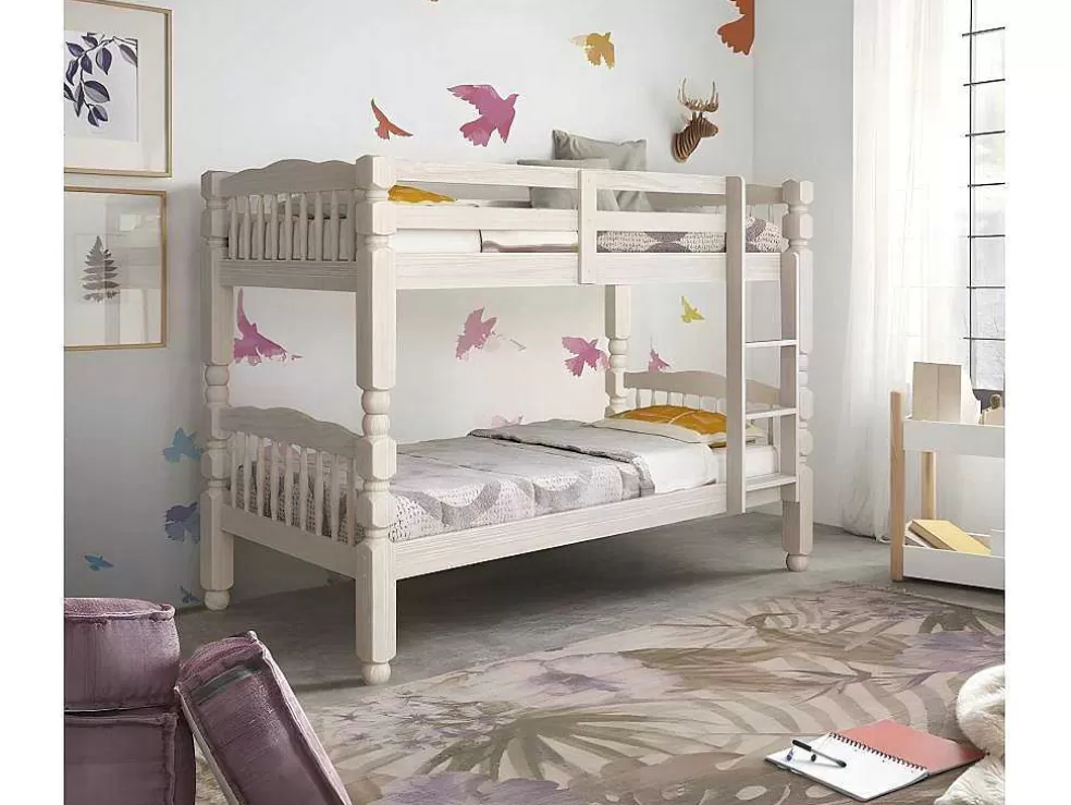 Venprodin Beliche Juvenil Em Madeira Macica, Cor: Branco* Cama De Criança