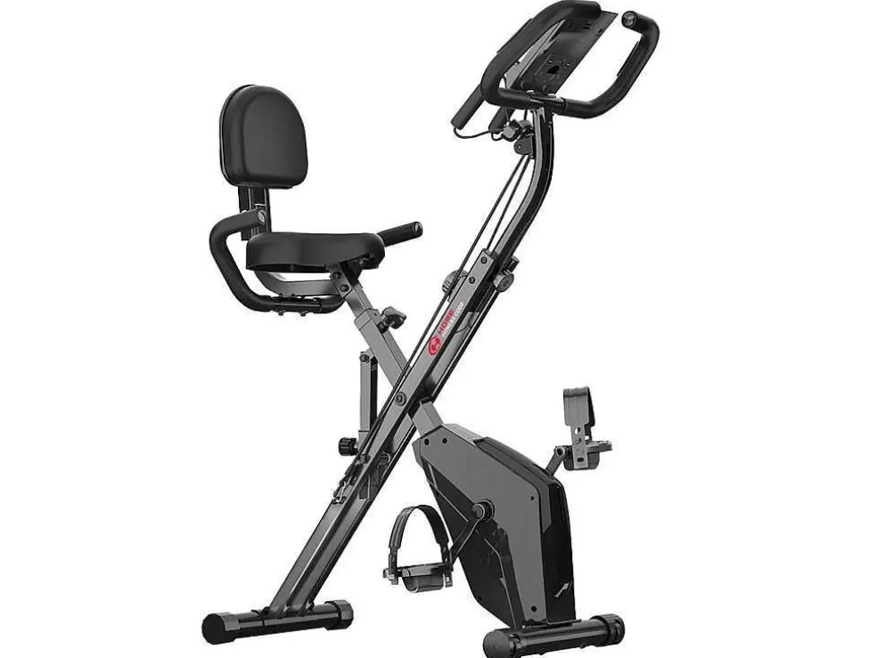 Vente-unique Bicicleta De Exercicio Dobravel 3 Em 1, Bicicleta De Fitness Reclinada Magnetica X-Bike Com Resistencia Ajustavel De 8 Niveis Para Treino De Ginasio Em Casa* Fitness