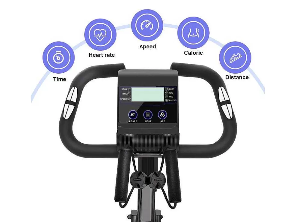 Vente-unique Bicicleta De Exercicio Dobravel 3 Em 1, Bicicleta De Fitness Reclinada Magnetica X-Bike Com Resistencia Ajustavel De 8 Niveis Para Treino De Ginasio Em Casa* Fitness