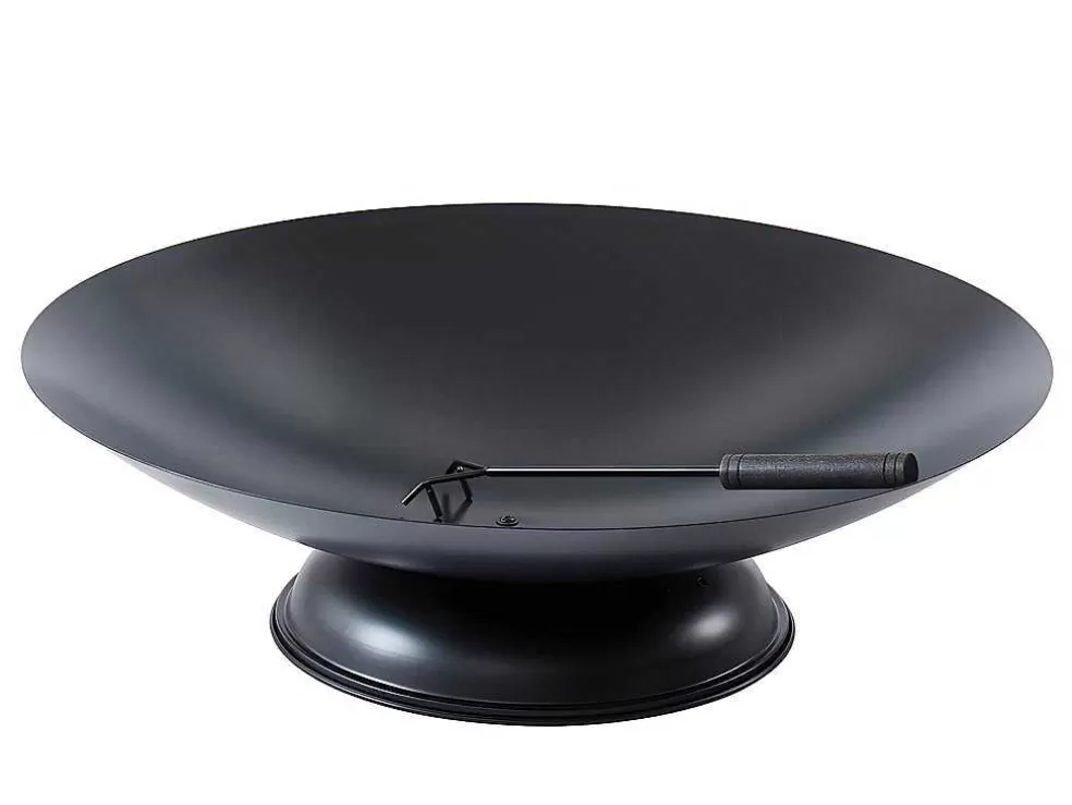 Vente-unique Braseiro De Jardim Redondo Em Aco Dione - D.72 Cm X A.20 Cm - Preto* Barbecue, Braseiro De Jardim, Plancha