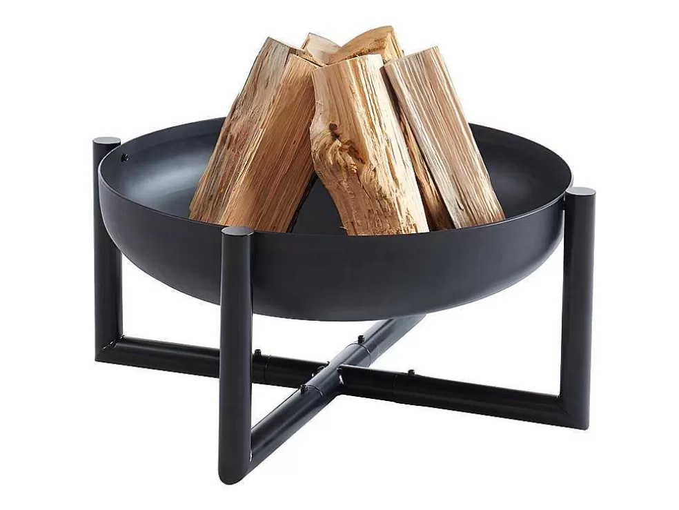 Vente-unique Braseiro De Jardim Redondo Em Aco Ogma - D.60 Cm X A.30 Cm - Preto* Barbecue, Braseiro De Jardim, Plancha