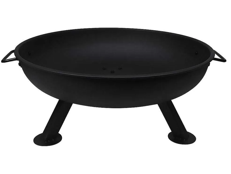 Vente-unique Braseiro De Jardim Redondo Em Aco Rigel - D.56 Cm X A.24 Cm - Preto* Barbecue, Braseiro De Jardim, Plancha